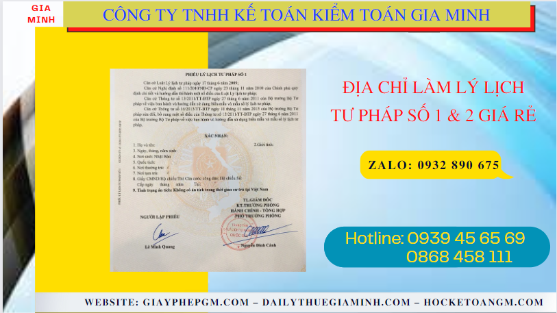 Địa chỉ làm lý lịch tư pháp số 1 & 2 tại Đồng Tháp giá rẻ 4 Dịch vụ làm lý lịch tư pháp số 1 & 2 giá rẻ tại Đồng Tháp