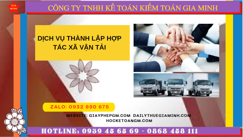 DỊCH VỤ THÀNH LẬP HỢP TÁC XÃ VẬN TẢI TẠI PHÚ QUỐC 6 Thủ tục đăng ký thành lập hợp tác xã vận tải tại Phú Quốc