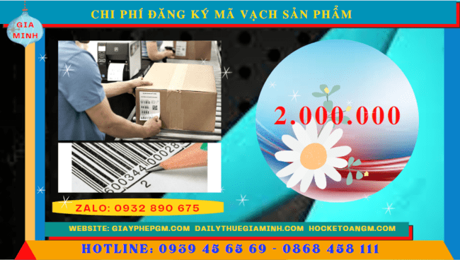 ĐĂNG KÝ MÃ VẠCH SẢN PHẨM TẠI VĨNH PHÚC 5 Bảng giá đăng ký mã vạch trọn gói tại Vĩnh Phúc