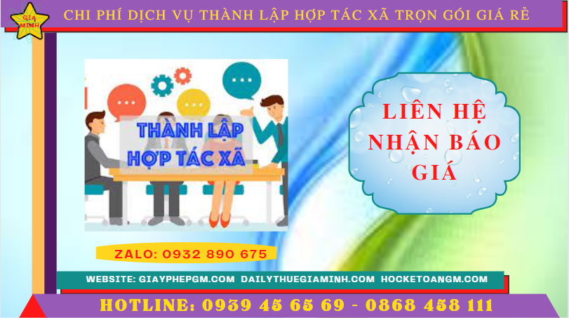 Dịch vụ thành lập hợp tác xã bà rịa vũng tàu trọn gói giá rẻ 5 Chi phí dịch vụ thành lập hợp tác xã tại Bà Rịa Vũng Tàu