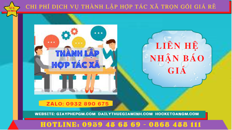 Dịch vụ thành lập hợp tác xã vũng tàu trọn gói giá rẻ 5 Chi phí dịch vụ thành lập hợp tác xã tại Bà Rịa Vũng Tàu
