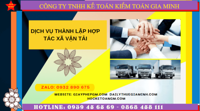 DỊCH VỤ THÀNH LẬP HỢP TÁC XÃ VẬN TẢI TẠI TRÀ VINH 6 Dịch vụ thành lập hợp tác xã vận tải tại Trà Vinh