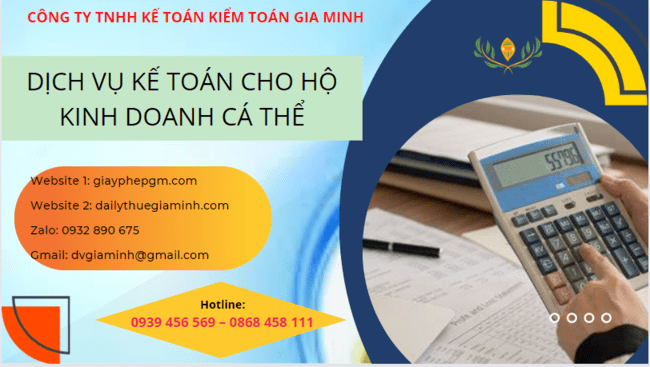 DỊCH VỤ KẾ TOÁN CHO HỘ KINH DOANH CÁ THỂ TẠI BÌNH ĐỊNH 6 Địa chỉ làm dịch vụ kế toán hộ kinh doanh tại Bình Định