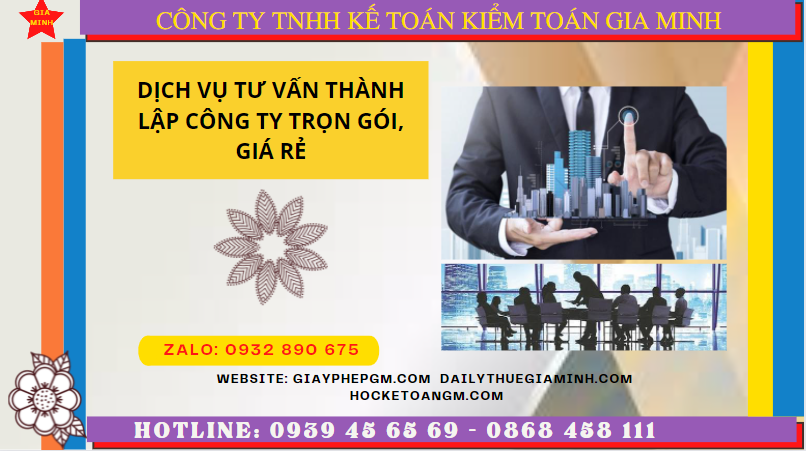 Dịch vụ tư vấn thành lập công ty trọn gói, giá rẻ tại lào cai 4 Dịch vụ thành lập công ty trọn gói giá rẻ tại Lào Cai