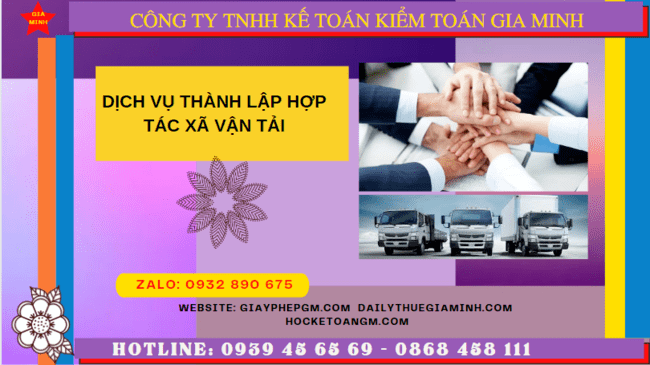Dịch vụ thành lập hợp tác xã vận tải tại bình dương 6 Dịch vụ thành lập hợp tác xã vận tải tại Bình Dương