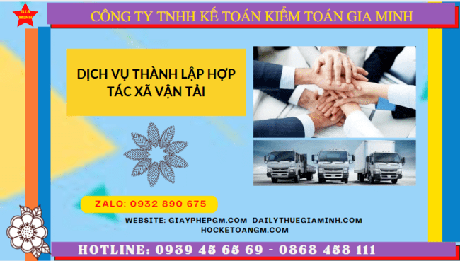 Dịch vụ thành lập hợp tác xã vận tải tại tây ninh 6 Dịch vụ thành lập hợp tác xã vận tải tại Tây Ninh