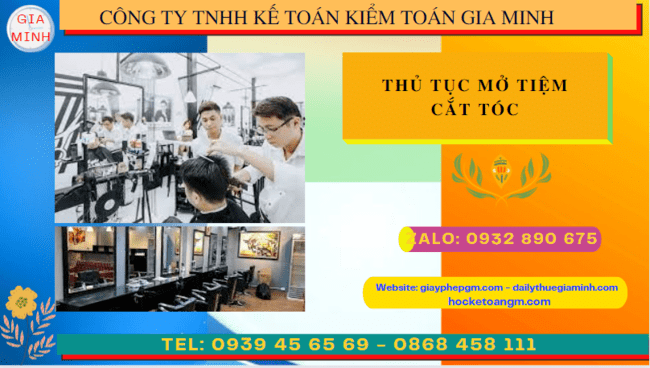 Thủ tục mở tiệm cắt tóc tại ninh bình 8 Quy trình thủ tục mở tiệm cắt tóc tại Ninh Bình