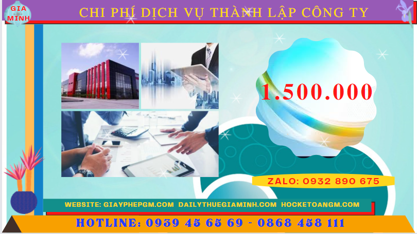 Dịch vụ thành lập công ty tại quảng bình nhanh gọn - giá rẻ chỉ 1.500.000 5 Bảng chi phí dịch vụ thành lập công ty trọn gói tại Quảng Bình
