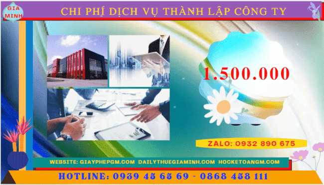 DỊch vụ thành lập công ty tại quảng ninh nhanh gọn - giá rẻ chỉ 1.500.000 5 Bảng chi phí dịch vụ thành lập công ty trọn gói tại Quảng Ninh