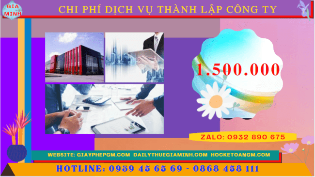 Dịch vụ thành lập công ty tại thừa thiên huế nhanh gọn - giá rẻ chỉ 1.500.000 5 Bảng chi phí dịch vụ thành lập công ty trọn gói tại Thừa Thiên Huế