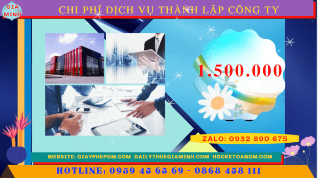 Dịch vụ thành lập công ty tại Quận Ninh Kiều nhanh gọn giá rẻ chỉ 1.500.000 5 Bảng chi phí dịch vụ thành lập công ty tại Quận Ninh Kiều nhanh gọn - giá rẻ chỉ 1.500.000