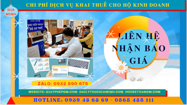 Bảng giá chi tiết dịch vụ khai thuế cho hộ kinh doanh tại Bến Tre