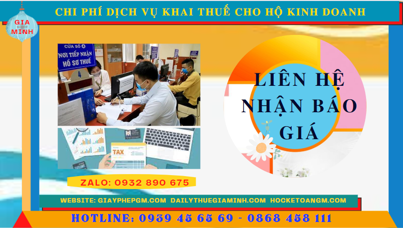 Dịch vụ khai thuế cho hộ kinh doanh bình dương 5 Bảng giá chi tiết dịch vụ khai thuế cho hộ kinh doanh tại Bình Dương