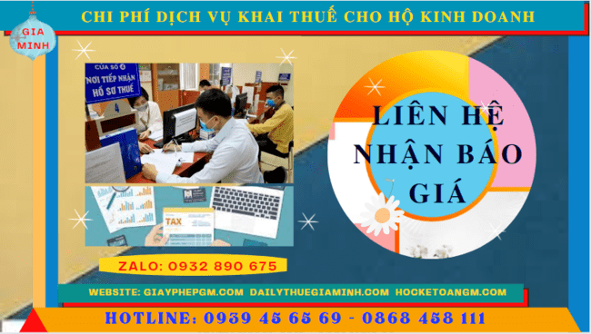 Bảng giá chi tiết dịch vụ khai thuế cho hộ kinh doanh tại Đồng Tháp