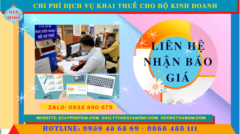 Bảng giá chi tiết dịch vụ khai thuế cho hộ kinh doanh tại Hà Tĩnh