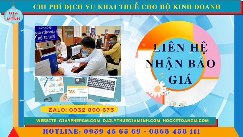 Bảng giá chi tiết dịch vụ khai thuế cho hộ kinh doanh tại Huế