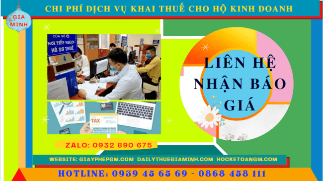 Bảng giá chi tiết dịch vụ khai thuế cho hộ kinh doanh tại Khánh Hòa