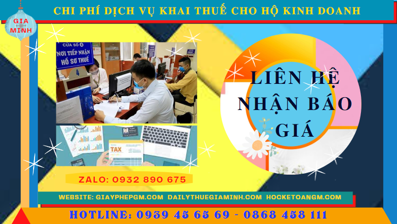 Bảng giá chi tiết dịch vụ khai thuế cho hộ kinh doanh tại Kiên Giang