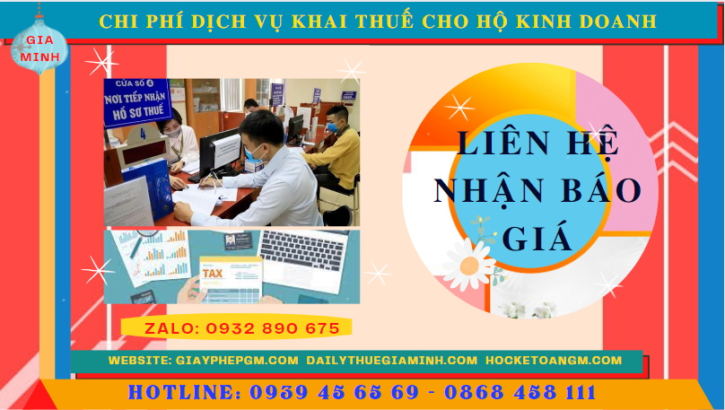 Bảng giá chi tiết dịch vụ khai thuế cho hộ kinh doanh tại Lai Châu