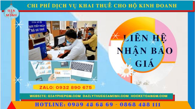 DỊCH VỤ KHAI THUẾ CHO HỘ KINH DOANH LÀO CAI 5 Bảng giá chi tiết dịch vụ khai thuế cho hộ kinh doanh tại Lào Cai