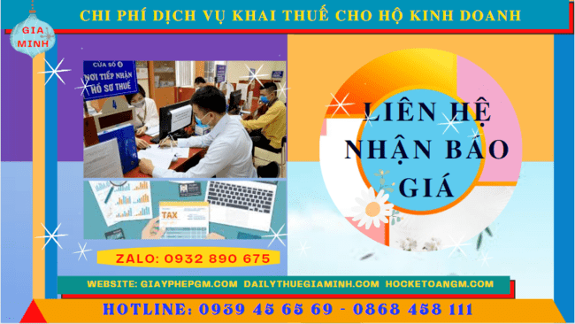 Bảng giá chi tiết dịch vụ khai thuế cho hộ kinh doanh tại Nghệ An