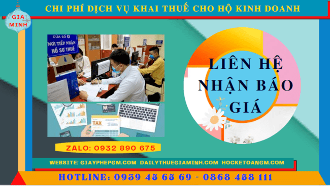 Bảng giá chi tiết dịch vụ khai thuế cho hộ kinh doanh tại Ninh Bình