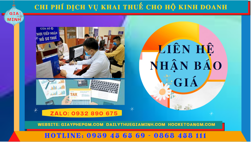 Bảng giá chi tiết dịch vụ khai thuế cho hộ kinh doanh tại Quảng Bình