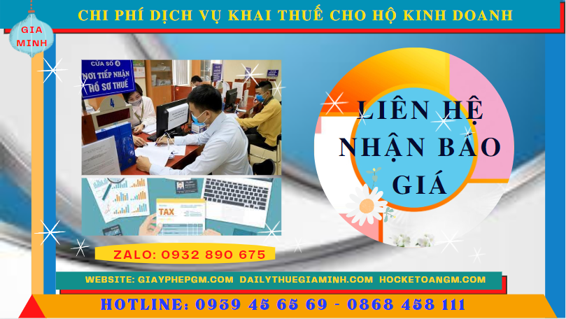 Bảng giá chi tiết dịch vụ khai thuế cho hộ kinh doanh tại Quảng Trị