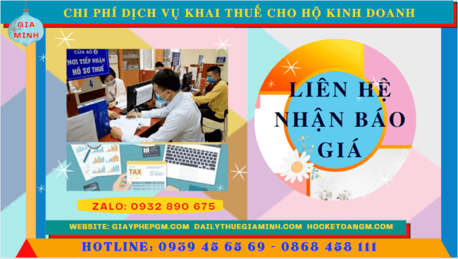 DỊCH VỤ KHAI THUẾ CHO HỘ KINH DOANH THÁI NGUYÊN 5 Bảng giá chi tiết dịch vụ khai thuế cho hộ kinh doanh tại Thái Nguyên