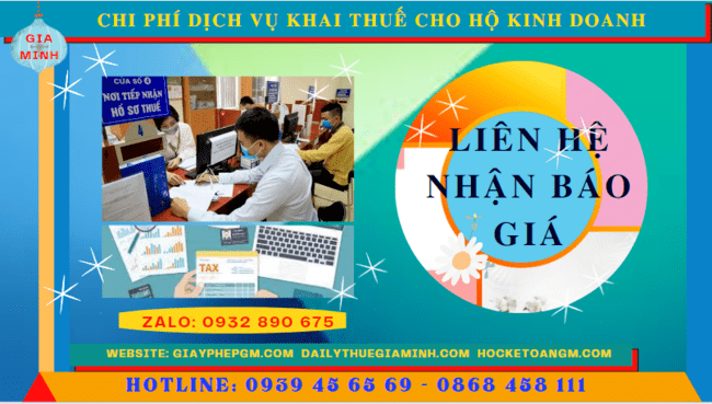 Bảng giá chi tiết dịch vụ khai thuế cho hộ kinh doanh tại Thành Phố Cần Thơ