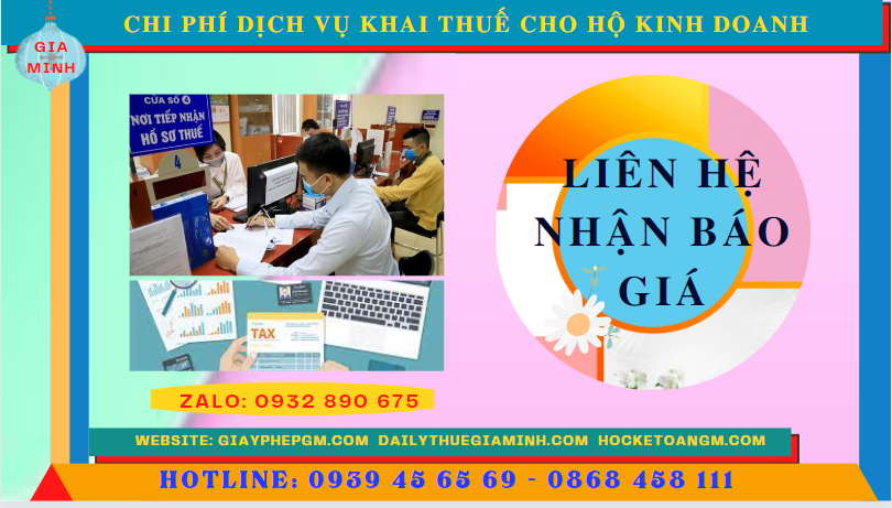 Bảng giá chi tiết dịch vụ khai thuế cho hộ kinh doanh tại Thành Phố Hồ Chí Minh