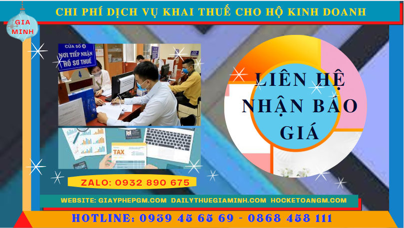 Bảng giá chi tiết dịch vụ khai thuế cho hộ kinh doanh tại Thành Phố Huế