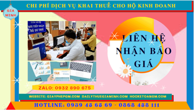 Dịch vụ khai thuế cho hộ kinh doanh tiền giang 5 Bảng giá chi tiết dịch vụ khai thuế cho hộ kinh doanh tại Tiền Giang