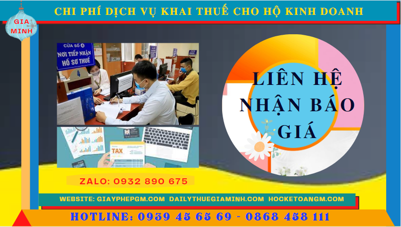 Bảng giá chi tiết dịch vụ khai thuế cho hộ kinh doanh tại TP Hải Phòng
