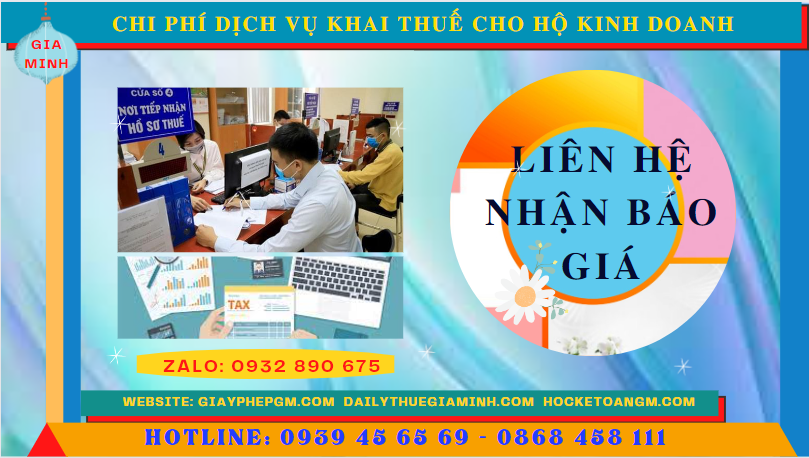 Bảng giá chi tiết dịch vụ khai thuế cho hộ kinh doanh tại Trà Vinh