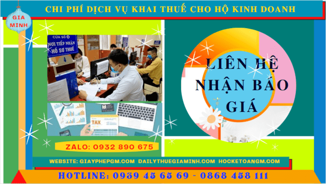 Bảng giá chi tiết dịch vụ khai thuế cho hộ kinh doanh tại Yên Bái