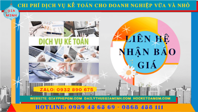 Bảng giá dịch vụ kế toán cho doanh nghiệp nhỏ và vừa ở TP Hồ Chí Minh