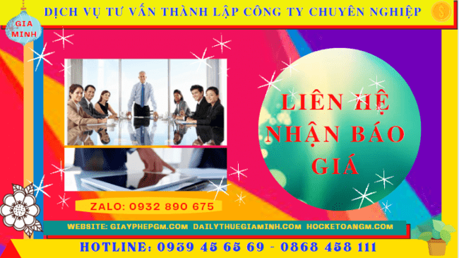 Bảng giá dịch vụ thành lập doanh nghiệp trọn gói 2022 tại Bắc Kạn