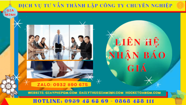 Bảng giá dịch vụ thành lập doanh nghiệp trọn gói 2022 tại Nam Định