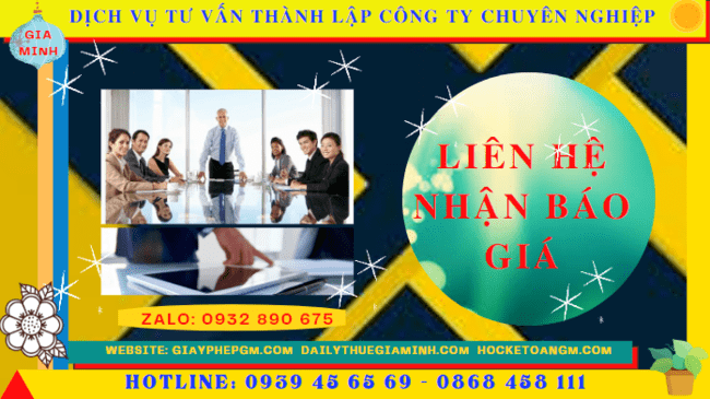 Bảng giá dịch vụ thành lập doanh nghiệp trọn gói 2022 tại Thái Nguyên