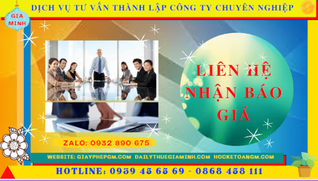 Bảng giá dịch vụ thành lập doanh nghiệp trọn gói 2022 tại Thanh Hóa