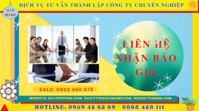 Dịch vụ tư vấn thành lập công ty chuyên nghiệp tại vĩnh phúc 5 Bảng giá dịch vụ thành lập doanh nghiệp trọn gói 2022 tại Vĩnh Phúc