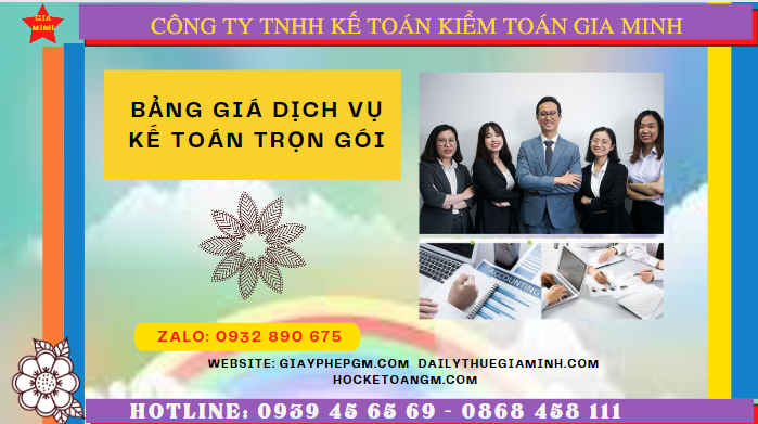 Bảng báo giá dịch vụ kế toán trọn gói tại tp hồ chí minh 4 Bảng giá phí dịch vụ kế toán trọn gói tại TP Hồ Chí Minh