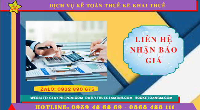 Chi phí dịch vụ kê khai thuế ban đầu tại Bắc Kạn