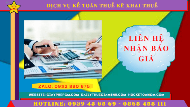 DỊCH VỤ KẾ TOÁN THUẾ KÊ KHAI THUẾ LẦN ĐẦU TẠI ĐẮK NÔNG 5 Chi phí dịch vụ kê khai thuế ban đầu tại Đắk Nông