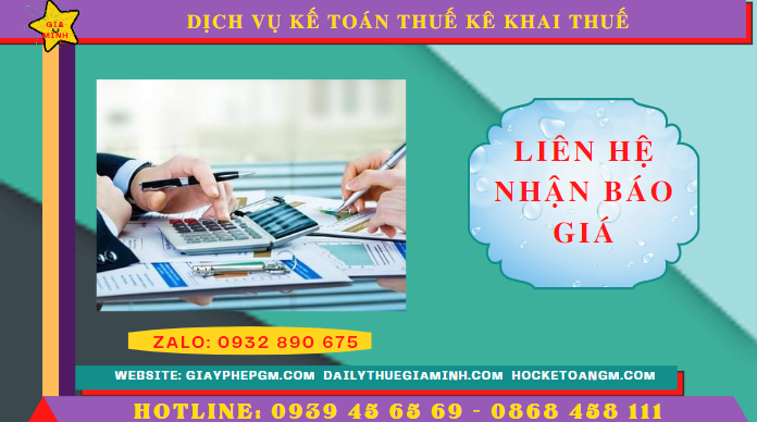Chi phí dịch vụ kê khai thuế ban đầu tại Kon Tum