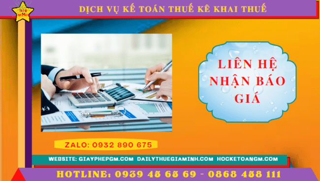 Chi phí dịch vụ kê khai thuế ban đầu tại Quảng Ninh