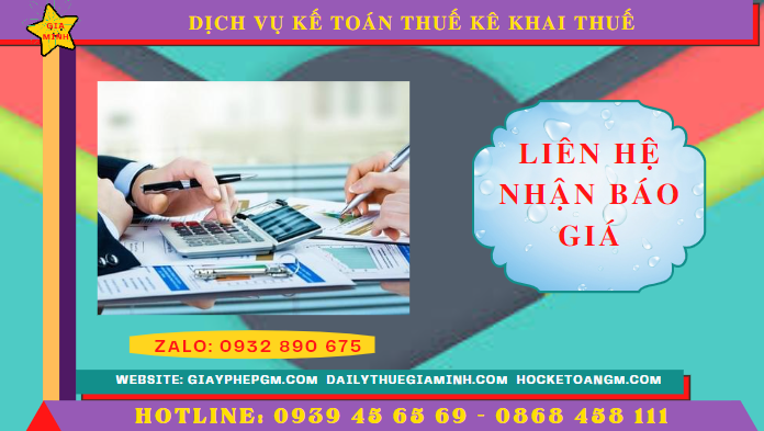 Dịch vụ kế toán thuế kê khai thuế lần đầu tại thành phố Đà Nẵng 5 Chi phí dịch vụ kê khai thuế ban đầu tại Thành Phố Đà Nẵng