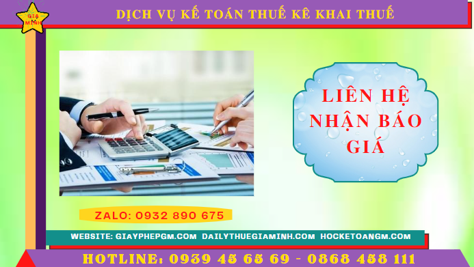 Chi phí dịch vụ kê khai thuế ban đầu tại TP Đà Nẵng