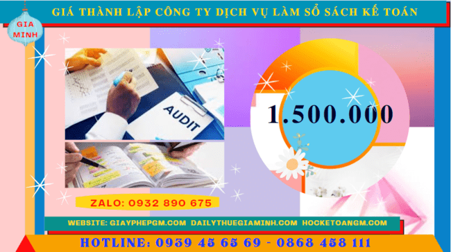 Chi phí dịch vụ làm kế toán cho doanh nghiệp tại Vĩnh Phúc